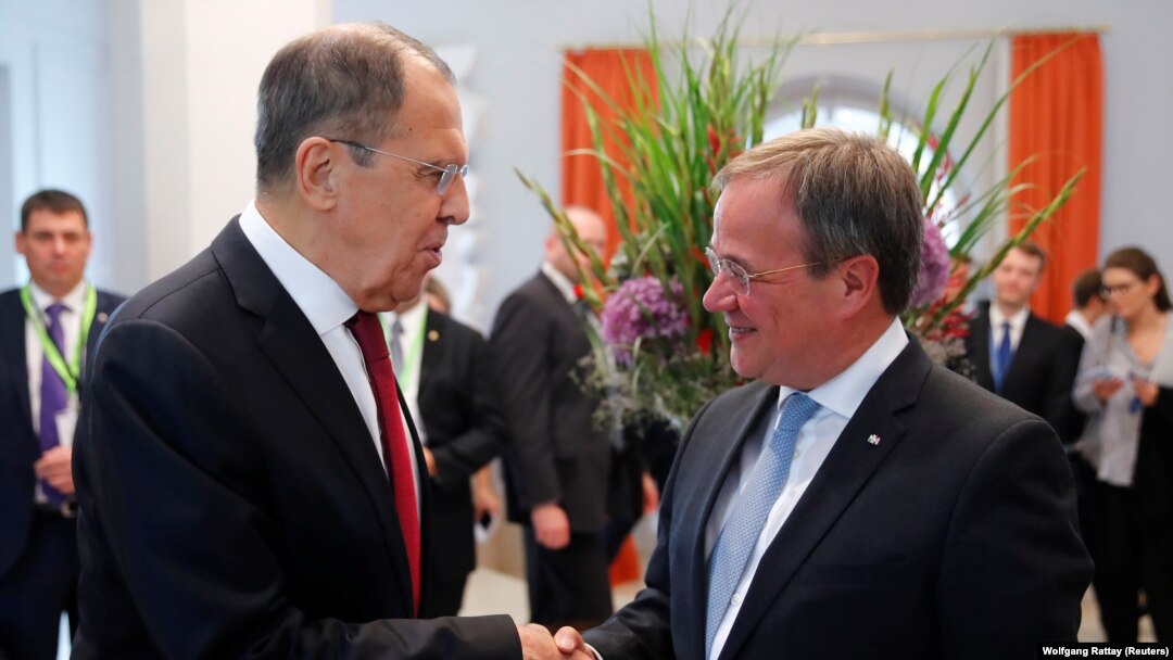 Глава МИД России Сергей Лавров и Армин Лашет