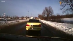 Момент вибуху біля автобусу під Волновахою (відео)