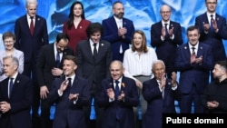 Armenia - Leaders attending a European Political Community summit in Yerevan pose for a photo, May 4, 2026.