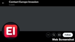 وروسته له دې چې ازادي راډيو "سټیفن" ته د مرکې بلنه ورکړه، د هغه اکونټ چې @IamStefanK نومیږي، @ContactEI ته بدل شو او ادعا یې وکړه چې یوروپ انویژن تسخیر شوې ده.