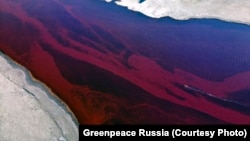 The Norilsk River following the massive spill