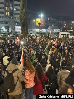 აქციის მონაწილეები ეწინააღმდეგებიან თსუ-სა და სტუ-ს დაგეგმილ გაერთიანებას. 2026 წლის იანვარი
