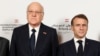 Lebanon's caretaker prime minister, Najib Mikati, met with French President Emmanuel Macron at an international press conference in support of Lebanon in Paris on October 24.