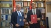 Ministri Crne Gore i Hrvatske Ervin Ibrahimović i Gordan Grlić Radman u Tivtu, 21.jun 2025. 