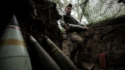 RFE/RL's Ukrainian Service visited the frontline positions of Ukrainian artillery forces in the Donetsk region. (loop video)