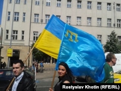 Акція зі вшанування депортованих кримських татар у Празі, 17 травня 2015 року