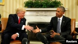 Barack Obama i Donald Trump, ilustrativna fotografija