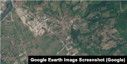 Google Earth satelitski snimak dela naselja Ivanje kod Prijepolja.
