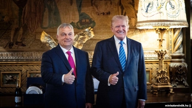 Viktor Orban dhe Donald Trump. Mar-a-Lago, Florida, 11 korrik 2024.