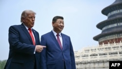 Президент США Дональд Трамп під час візиту до Китаю обговрював із лідером Китаю Сі Цзіньпін зокрема і питання Тайваню та України. Пекін, 14 травня 2026 року