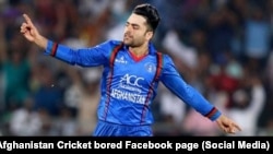 Afghan cricket star Mujeb Zadran 