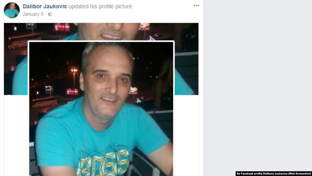 A profile photo from a social media account in the name of Dalibor Jaukovic.