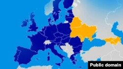 Harta ţărilor UE şi ale Parteneriatului Estic