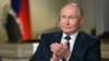 Russian President Vladimir Putin gives an interview to NBC News that was aired on June 14.