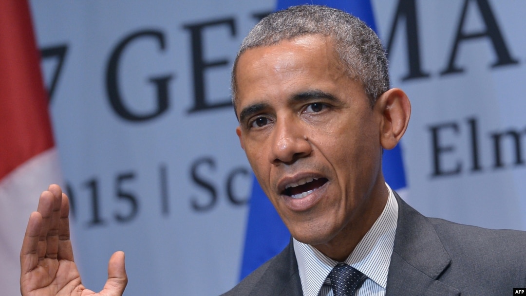 "Russia's actions in Ukraine are hurting Russia and hurting the Russian people," U.S. President Barack Obama told reporters at the G7 summit in southern Germany on June 8.