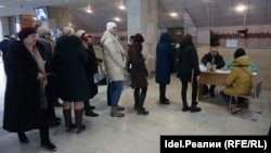 На избирательном участке в Казани