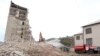 Demolarea blocului de locuințe prăbușit în Otaci, în iunie 2019