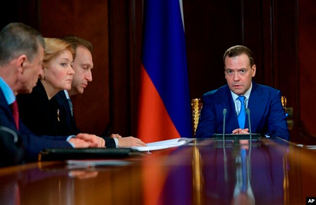 Совещание Дмитрия Медведева с вице-премьерами. 9 апреля 2018 года
