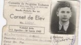 Carnetul de elev al lui Samuel Cervinschi, singurul său act de identitate în 1943-1944, care i-a salvat viaţa în timp ce se ascundea la Bucureşti.