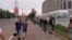Живий ланцюг: акція у Мінську проти арешту опозиційного кандидата (відео)