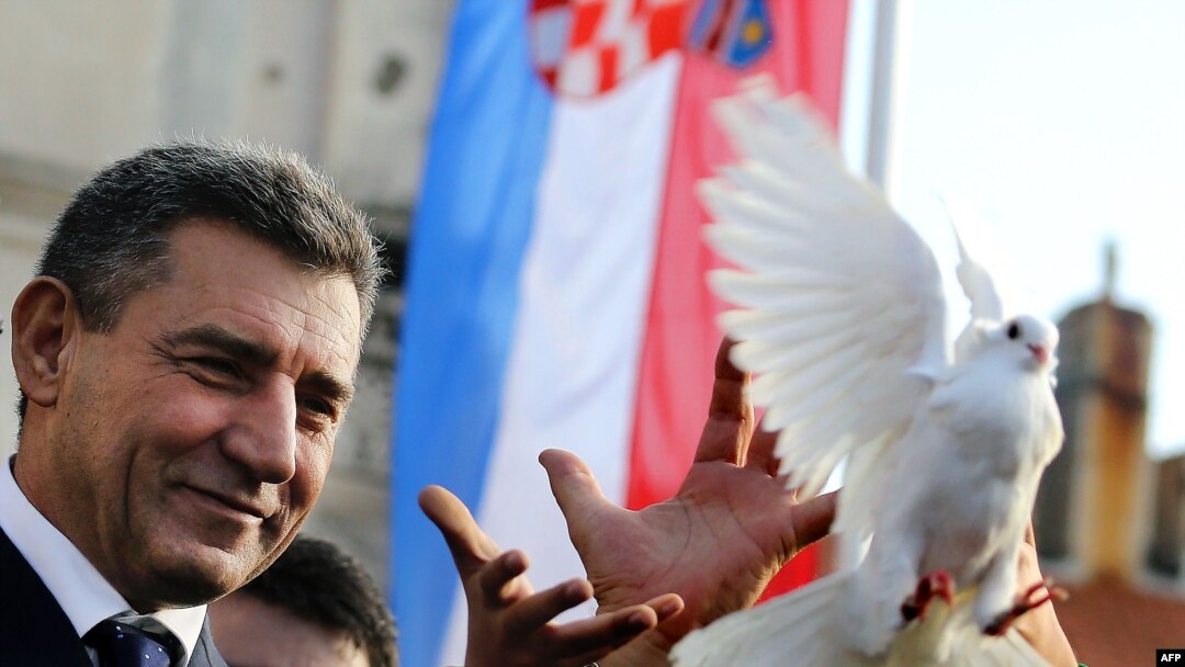 Ante Gotovina nakon povratka u Zadar, 24. novambra 2012.
