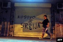 'Jedini problem je da se mi ne slažemo o statusu Kosova', rekao je Vučić (Foto: grafiti u Beogradu)