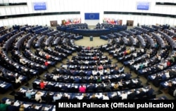 Зал засідань Європейського парламенту. Страсбург