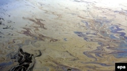 Oil from the "Deepwater Horizon" wellhead in water off the Louisiana coast roughly two months after the explosion.