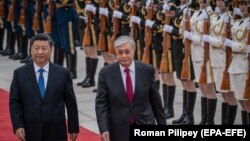 Қазақстан президенті Қасым-Жомарт Тоқаев және Қытай басшысы Си Цзиньпин. Пекин, 11 қыркүйек 2019 жыл.