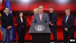 Министерот за здравство Азир Алиу и членови на Интерната комисија за кардиолошки и кардиохируршки интервенции, 14 ноември 2025 година 