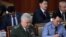 Кыргызстан - УКМКнын башчысы Орозбек Опумбаев, ИИМ министри Кашкар Жунушалиев. 19-июнь, 2019-жыл