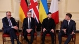 رهبران فرانسه، اوکراین، بریتانیا و جرمنی 