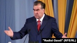 Tajikistan -- Emomali Rahmon, the President of Tajikistan, Dushanbe, 26Jun2012