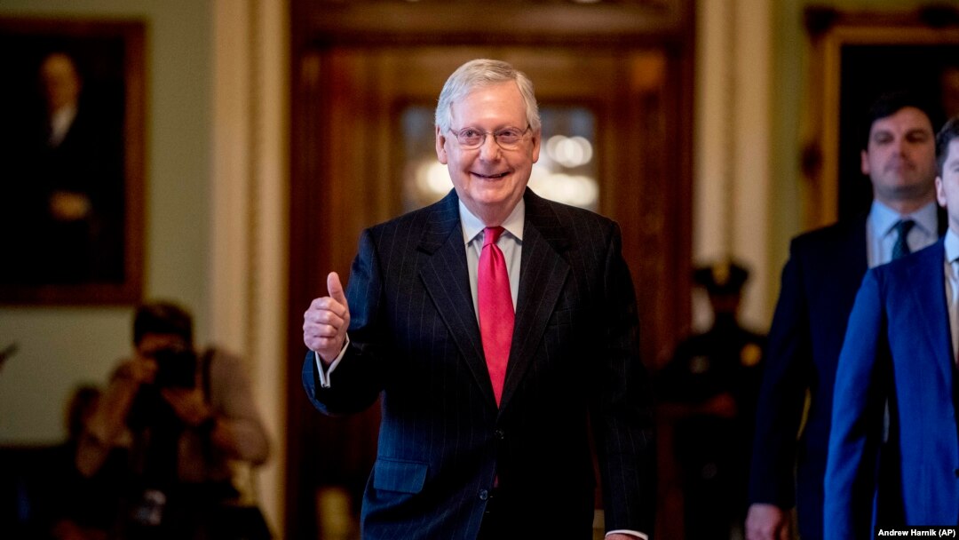 Lider republikanaca u Senatu, Mitch McConnell, mart 2020.
