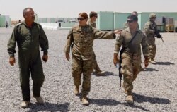 Американские и иракские офицеры на военной базе на севере страны. 2020 год