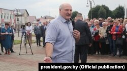 Аляксандар Лукашэнка ў Іўі 21 жніўня