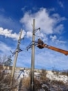 Ремонтні роботи після російських атак на енергетику, Київська область, 11 січня 2026 року