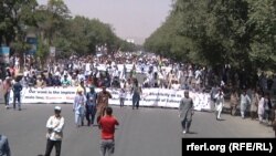 تظاهرات جنبش روشنایی در کابل