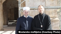 Mostarski muftija Salem Dedović i vladika zahumsko-hercegovački i primorski Dimitrije, Mostar