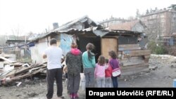 Romsko naselje Mali Leskovac, 9. januar 2020.