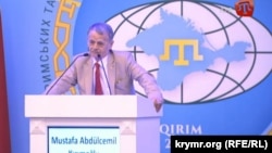 Второй Всемирный конгресс крымских татар. Выступление лидера крымских татар Мустафы Джемилева. 1 августа 2015 года