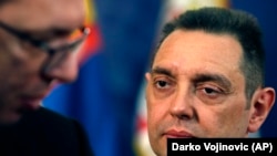 Predsednik Srbije Aleksandar Vučić i ministar odbrane Aleksandar Vulin