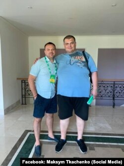 Максим Ткаченко та Юрій Корявченков у Трускавці під час навчання у школі Зе-депутата