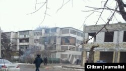 Uzbekistan - multi-storey building after the gas explosion in the city of Andijan, 13Feb2012 