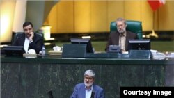 Tehran MP, Ali Motahari, speaking in parliament. File photo