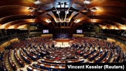 Европа кеңешинин парламенттик ассамблеясынын жыйындар залы.