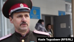 Владимир Шихотов, житель Алматы, называющий себя атаманом «Союза казаков Семиречья». 