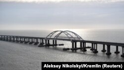 Керченський міст, який з’єднав окупований український Крим і Краснодарський край Росії