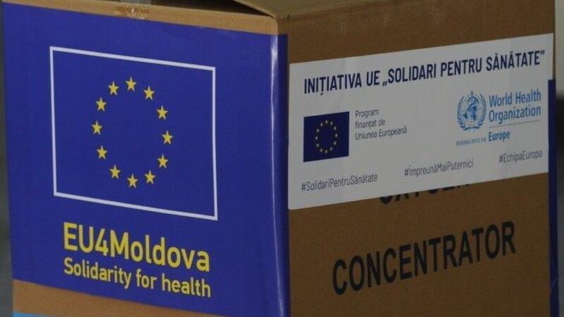 În R.Moldova au fost aduse 356 de concentratoare de oxigen, cu sprijinul UE și OMS