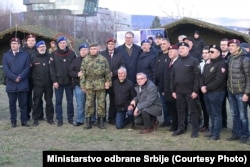 Jošanović sa predsednikom Srbije Aleksandrom Vučićem na prikazu naoružanja koji je organizovan povodom Dana državnosti Srbije, Niš, 14. februar 2024.